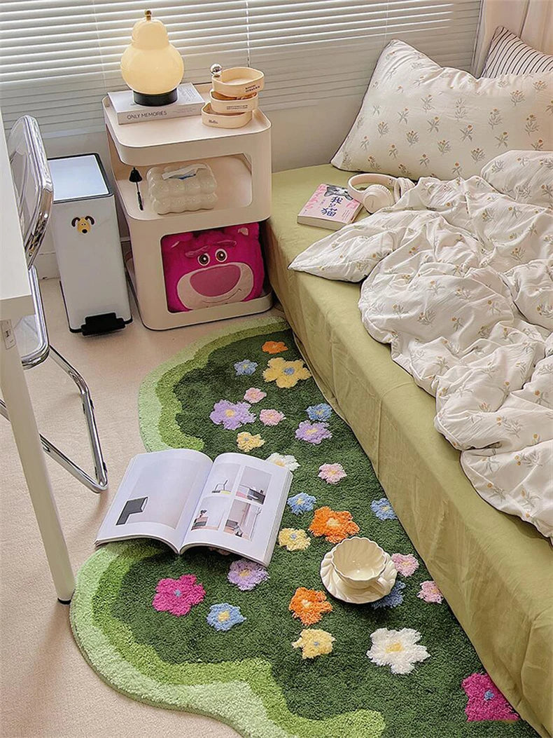 Bring the Beauty of Blossoms Home – Elegant Flower Garden Rug