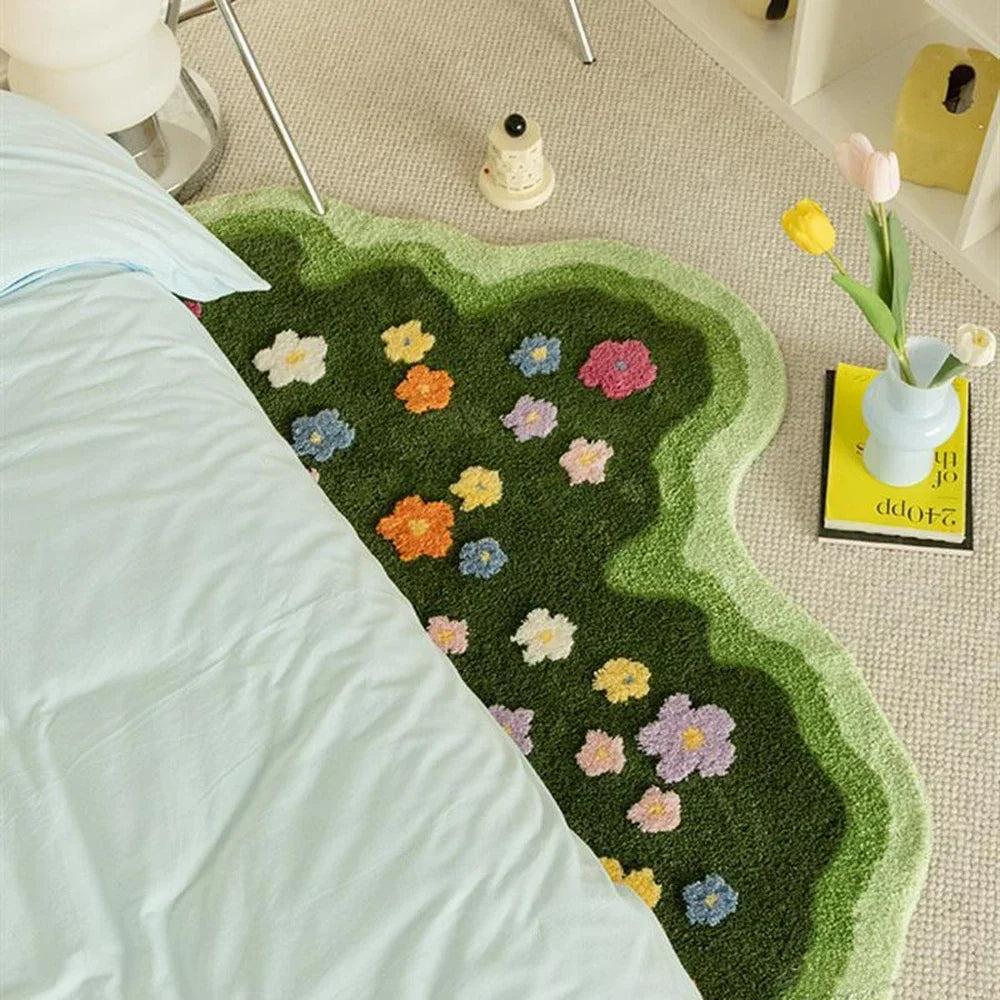 Bring the Beauty of Blossoms Home – Elegant Flower Garden Rug