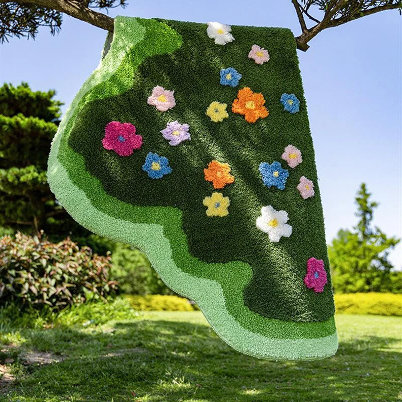 Bring the Beauty of Blossoms Home – Elegant Flower Garden Rug