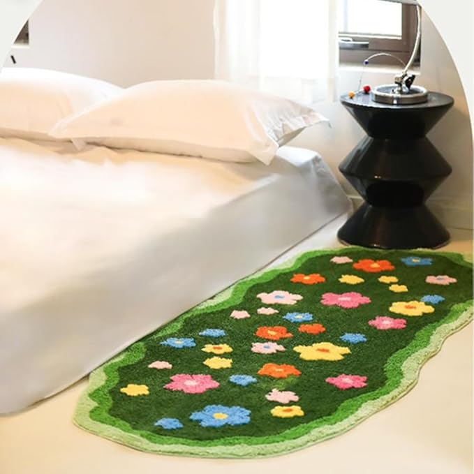 Bring the Beauty of Blossoms Home – Elegant Flower Garden Rug