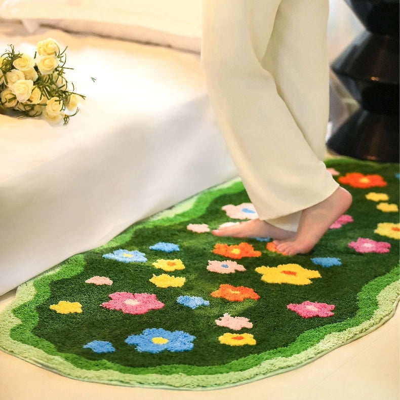 Bring the Beauty of Blossoms Home – Elegant Flower Garden Rug