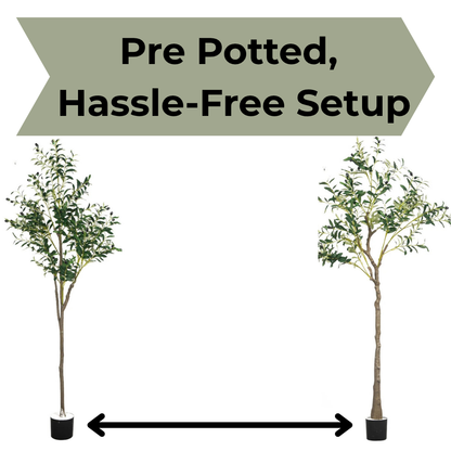 Realistic Potted Artificial Olive Tree - Brighten Up Your Home!