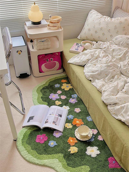 Bring the Beauty of Blossoms Home – Elegant Flower Garden Rug