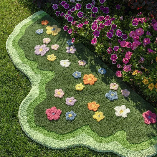 Bring the Beauty of Blossoms Home – Elegant Flower Garden Rug