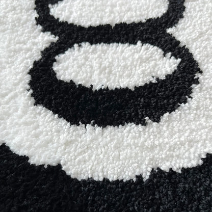 Cozy Up With The Lucky 8 Ball Rug - A Touch of Nostalgia and Bold Style