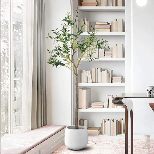 Realistic Potted Artificial Olive Tree - Brighten Up Your Home!